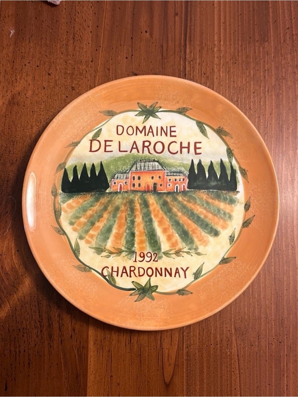 Vintage Wine Label Plate